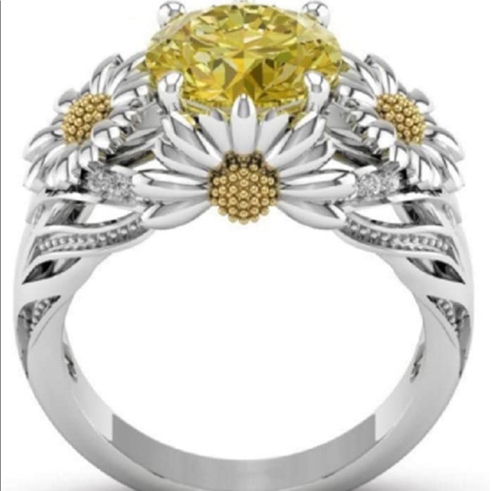 Silver ring.